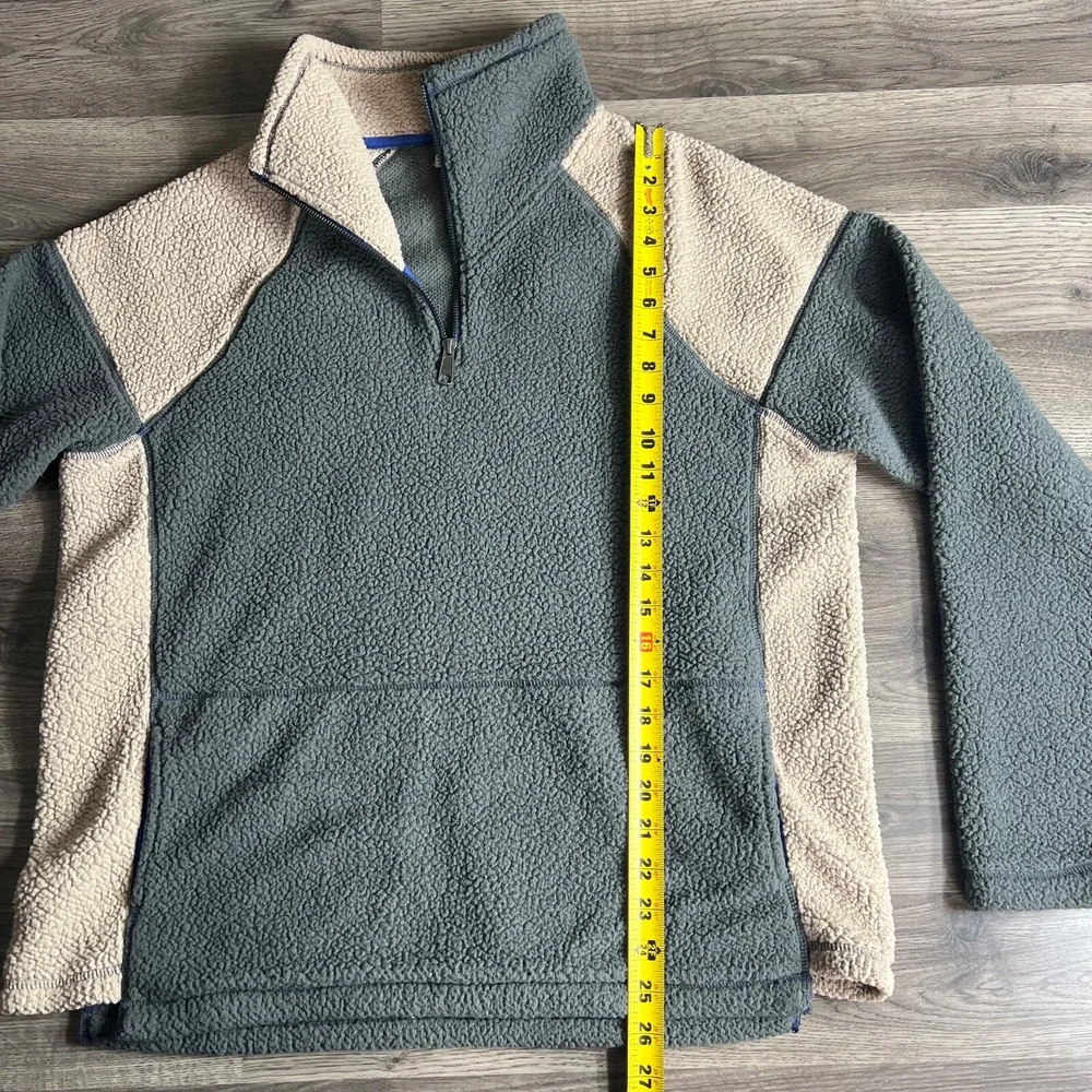 Carbon 2 Cobalt 1/4‎ Zip Fleece Sweater Mens Medium Color Block Pullover